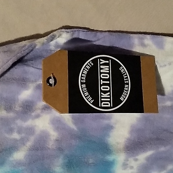 Dikotomy Men's Size Small Tank blue, purple, Peach FREE YOUR MIND mushroom - Picture 3 of 6